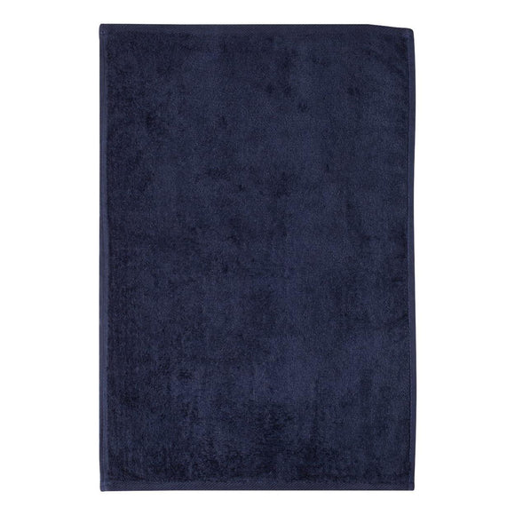 T200 Q-Tees Hemmed Hand Towel Navy