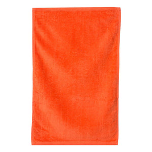 T200 Q-Tees Hemmed Hand Towel Orange