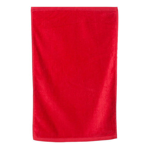 T200 Q-Tees Hemmed Hand Towel Red