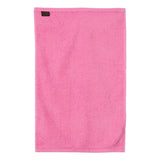 T300 Q-Tees Deluxe Hemmed Hand Towel Azalea