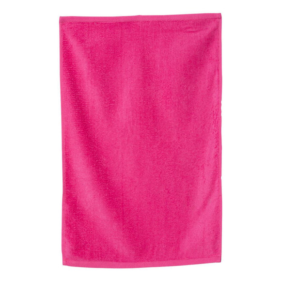 T300 Q-Tees Deluxe Hemmed Hand Towel Hot Pink