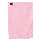 T300 Q-Tees Deluxe Hemmed Hand Towel Light Pink