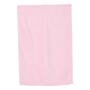 T300 Q-Tees Deluxe Hemmed Hand Towel Light Pink