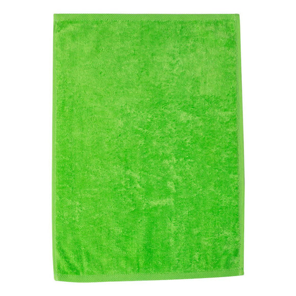 T300 Q-Tees Deluxe Hemmed Hand Towel Lime