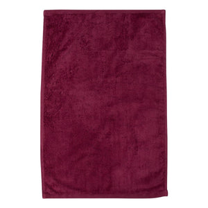 T300 Q-Tees Deluxe Hemmed Hand Towel Maroon