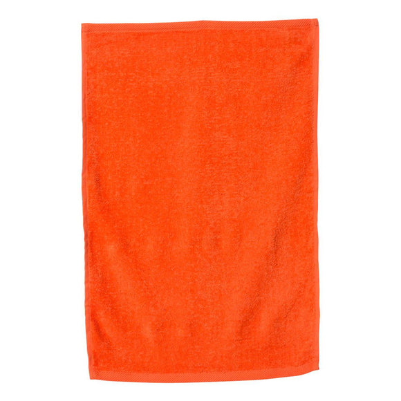 T300 Q-Tees Deluxe Hemmed Hand Towel Orange