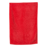 T300 Q-Tees Deluxe Hemmed Hand Towel Red