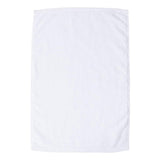 T300 Q-Tees Deluxe Hemmed Hand Towel White