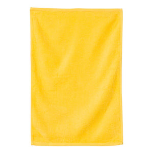 T300 Q-Tees Deluxe Hemmed Hand Towel Yellow