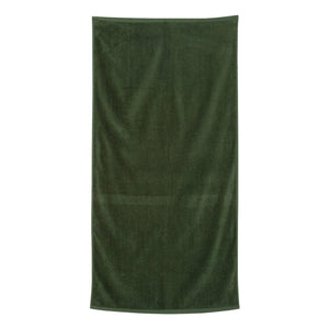 QV3060 Q-Tees Velour Beach Towel Forest