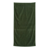 QV3060 Q-Tees Velour Beach Towel Forest