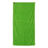 QV3060 Q-Tees Velour Beach Towel Lime