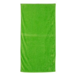 QV3060 Q-Tees Velour Beach Towel Lime