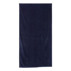 QV3060 Q-Tees Velour Beach Towel Navy