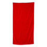 QV3060 Q-Tees Velour Beach Towel Red