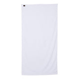 QV3060 Q-Tees Velour Beach Towel White