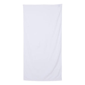 QV3060 Q-Tees Velour Beach Towel White