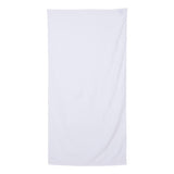 QV3060 Q-Tees Velour Beach Towel White