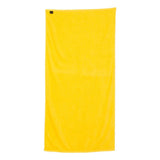 QV3060 Q-Tees Velour Beach Towel Yellow