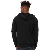 3739 BELLA + CANVAS Sponge Fleece Full-Zip Hoodie Black Heather