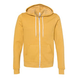 3739 BELLA + CANVAS Sponge Fleece Full-Zip Hoodie Heather Mustard