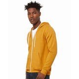 3739 BELLA + CANVAS Sponge Fleece Full-Zip Hoodie Heather Mustard