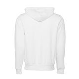 3739 BELLA + CANVAS Sponge Fleece Full-Zip Hoodie DTG White