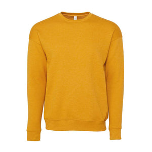 3945 BELLA + CANVAS Sponge Fleece Drop Shoulder Crewneck Sweatshirt Heather Mustard