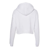 7502 BELLA + CANVAS Women's Crop Fleece Hoodie White