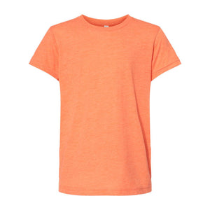 3413Y BELLA + CANVAS Youth Triblend Tee Orange Triblend