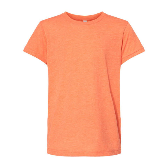 3413Y BELLA + CANVAS Youth Triblend Tee Orange Triblend