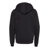 3739Y BELLA + CANVAS Youth Sponge Fleece Full-Zip Hoodie Black