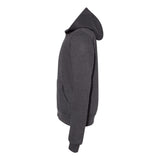 3739Y BELLA + CANVAS Youth Sponge Fleece Full-Zip Hoodie Dark Grey Heather