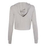 8512 BELLA + CANVAS Women’s Triblend Crop Long Sleeve Hoodie Athletic Grey Triblend