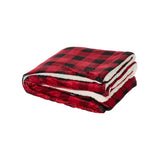 8712 Alpine Fleece Micro Mink Sherpa Blanket Red Buffalo