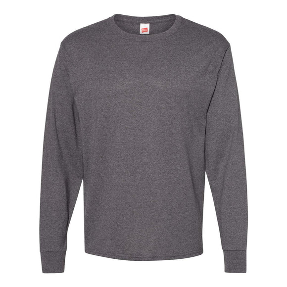 5286 Hanes Essential-T Long Sleeve T-Shirt Charcoal Heather