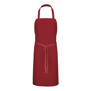 1430 Chef Designs Bib Apron Dark Red