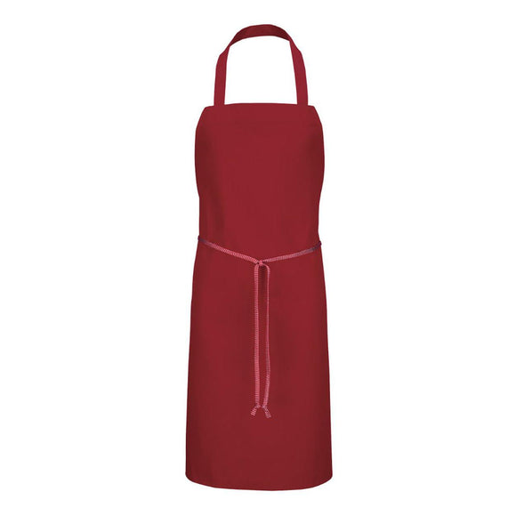 1430 Chef Designs Bib Apron Dark Red