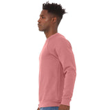 3901 BELLA + CANVAS Sponge Fleece Raglan Crewneck Sweatshirt Mauve