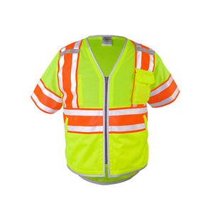 1573-1574 Kishigo Premium Brilliant Series® Ultimate Reflective Class 3 Vest Lime