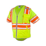 1573-1574 Kishigo Premium Brilliant Series® Ultimate Reflective Class 3 Vest Lime