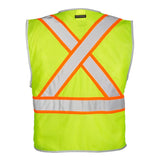 1576-1577 Kishigo Premium Brilliant Series® X Back Dual Compliant Vest Lime