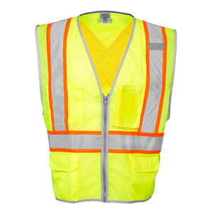 1576-1577 Kishigo Premium Brilliant Series® X Back Dual Compliant Vest Lime