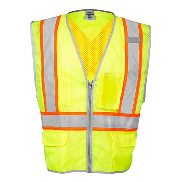 1576-1577 Kishigo Premium Brilliant Series® X Back Dual Compliant Vest Lime