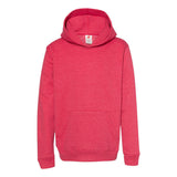 P473 Hanes Ecosmart® Youth Hooded Sweatshirt Heather Red