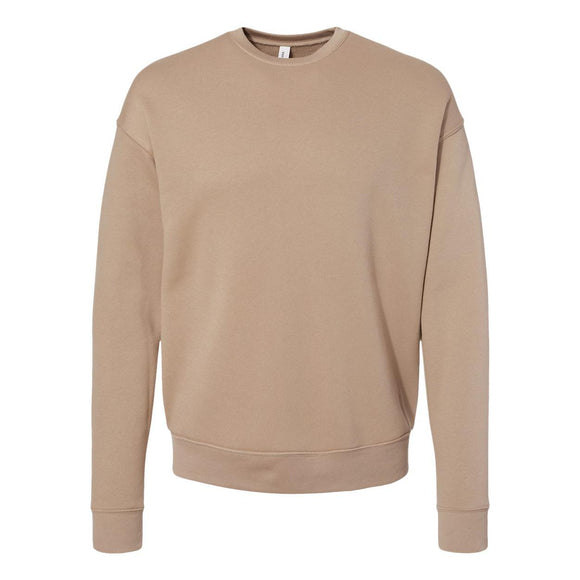 3945 BELLA + CANVAS Sponge Fleece Drop Shoulder Crewneck Sweatshirt Tan