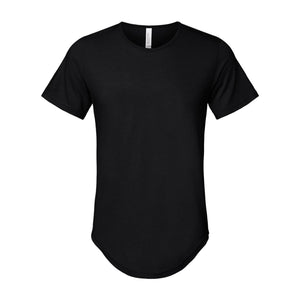 3003 BELLA + CANVAS Jersey Curved Hem Tee Black