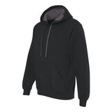 SF76R Fruit of the Loom Sofspun® Hooded Sweatshirt Black Heather