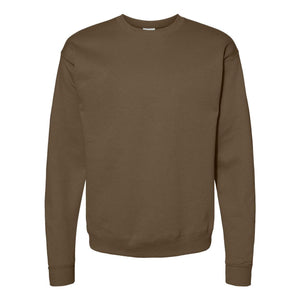 P160 Hanes Ecosmart® Crewneck Sweatshirt Army Brown