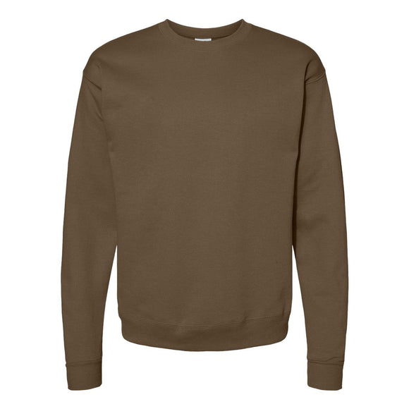 P160 Hanes Ecosmart® Crewneck Sweatshirt Army Brown